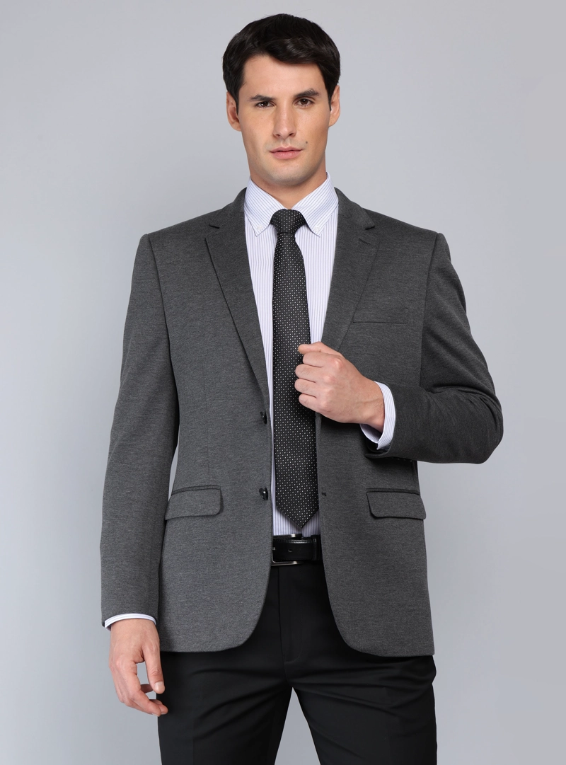 BLAZER SPANDEX TAILORED FIT GRIS VAN HEUSEN - 1