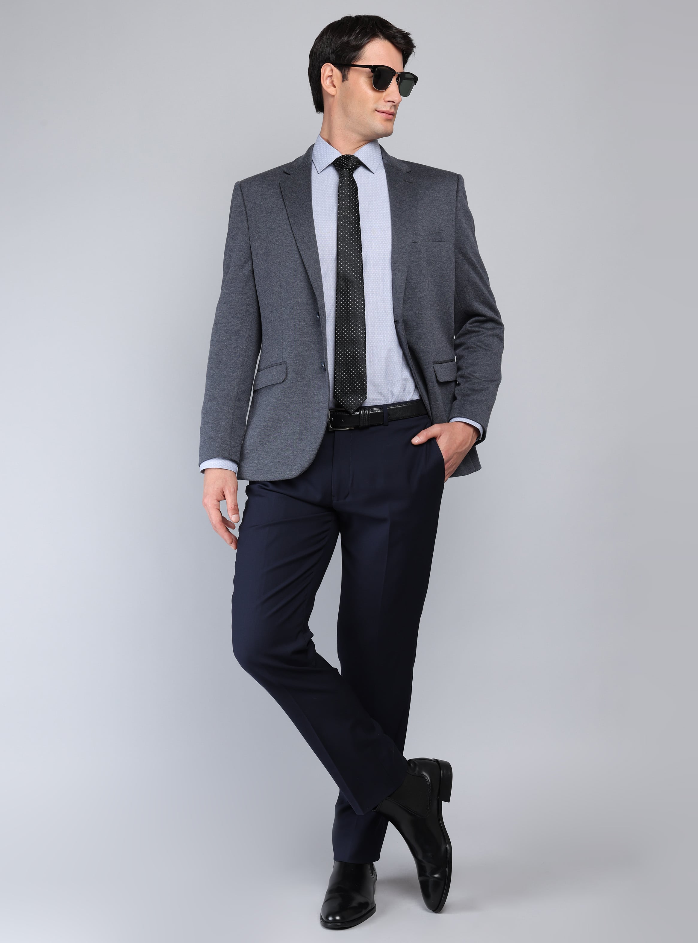 BLAZER SPANDEX TAILORED FIT AZUL MARINO VAN HEUSEN - 4