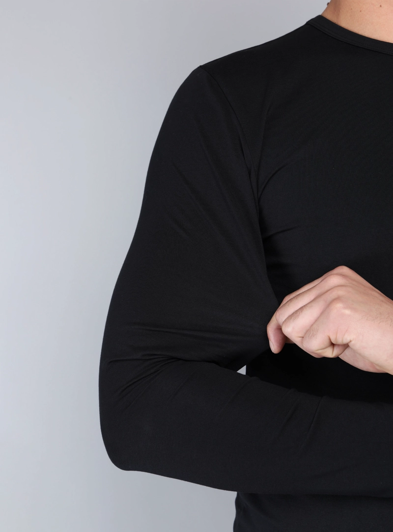 CAMISETA PRIMERA CAPA REGULAR FIT NEGRO ARROW - 5