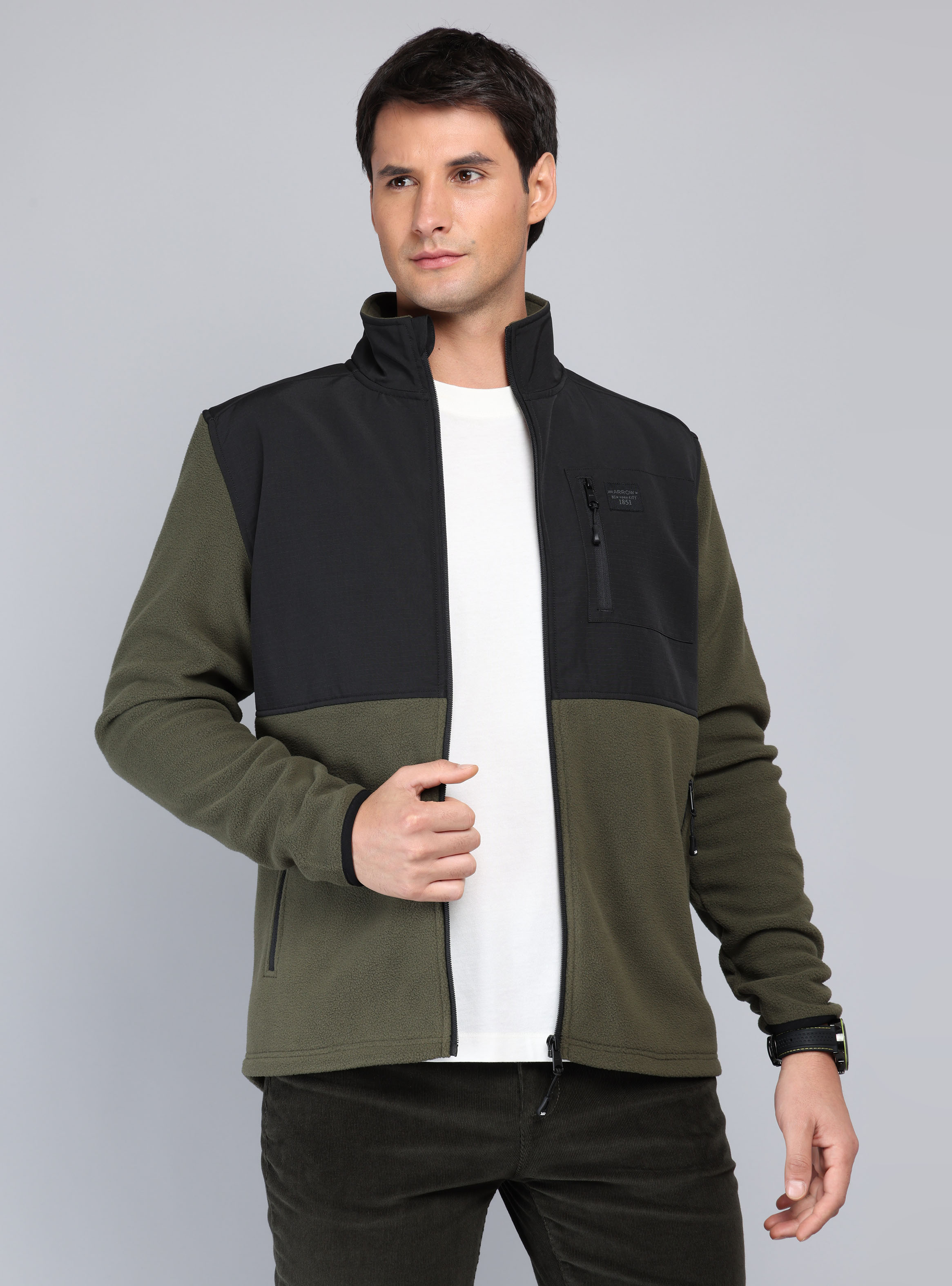 POLERON POLAR REGULAR FIT OLIVA ARROW - 1