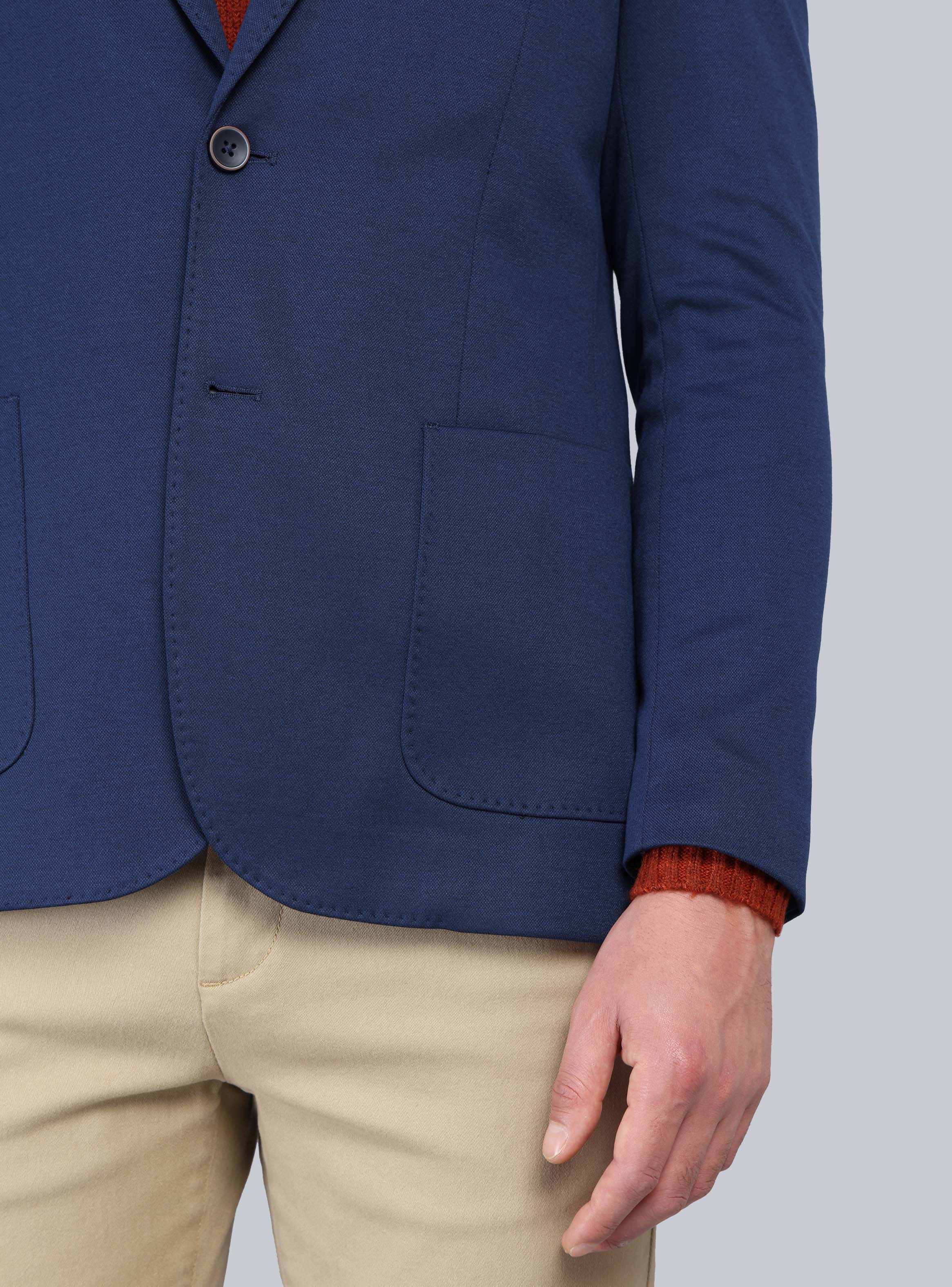 BLAZER LISO FLEX TAILORED FIT AZUL MARINO ARROW - 6