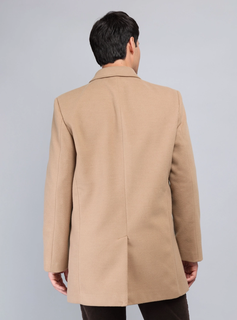 ABRIGO RECTO LISO REGULAR FIT BEIGE ARROW - 2