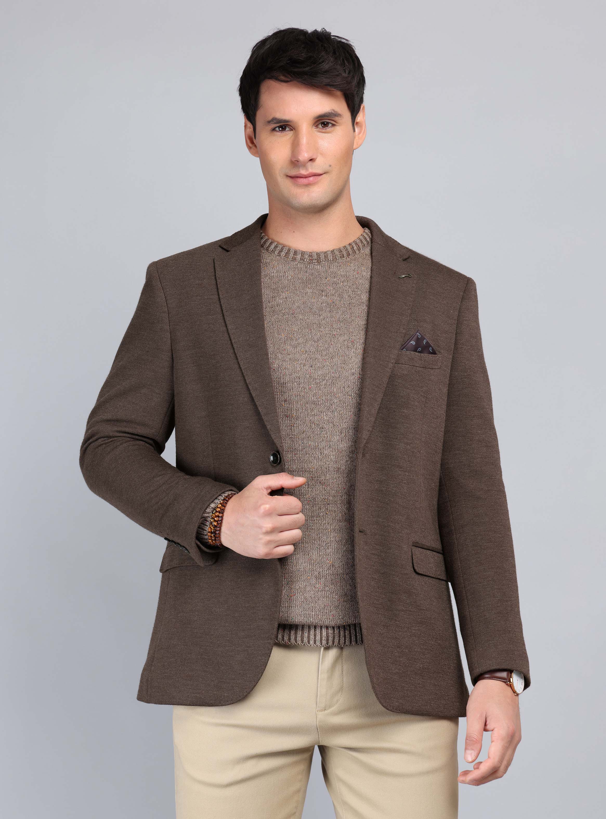 BLAZER FANTASIA FLEX TAILORED FIT CAFE  ARROW - 1