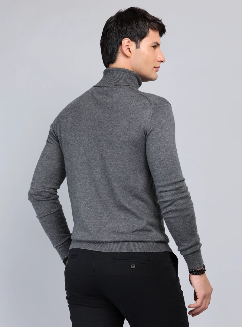 SWEATER CUELLO ALTO REGULAR FIT CARBON ARROW - 2