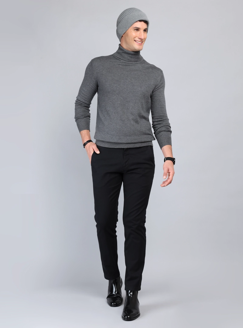 SWEATER CUELLO ALTO REGULAR FIT CARBON ARROW - 4