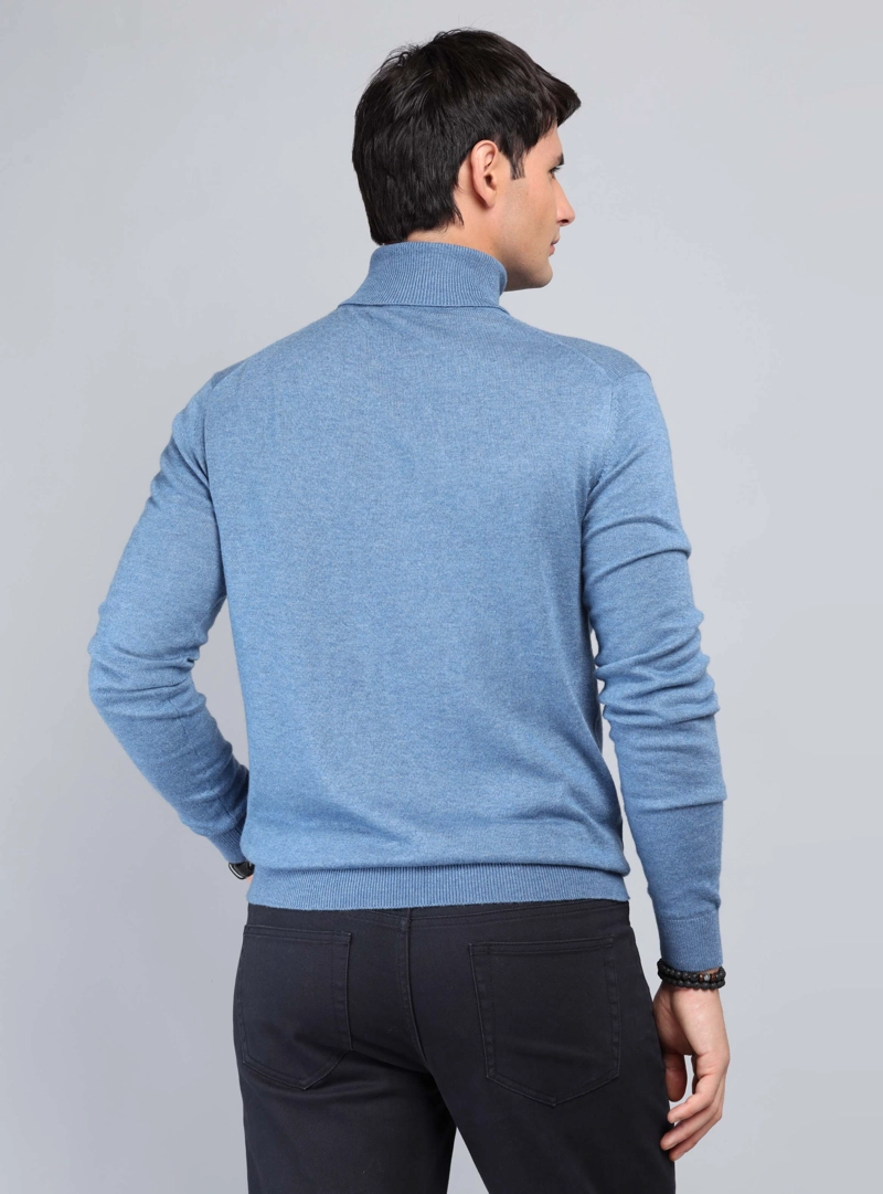 SWEATER CUELLO ALTO REGULAR FIT DENIM ARROW - 2
