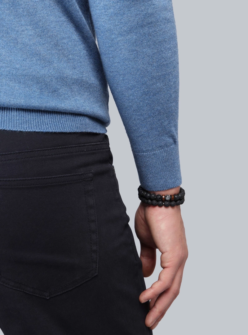 SWEATER CUELLO ALTO REGULAR FIT DENIM ARROW - 5