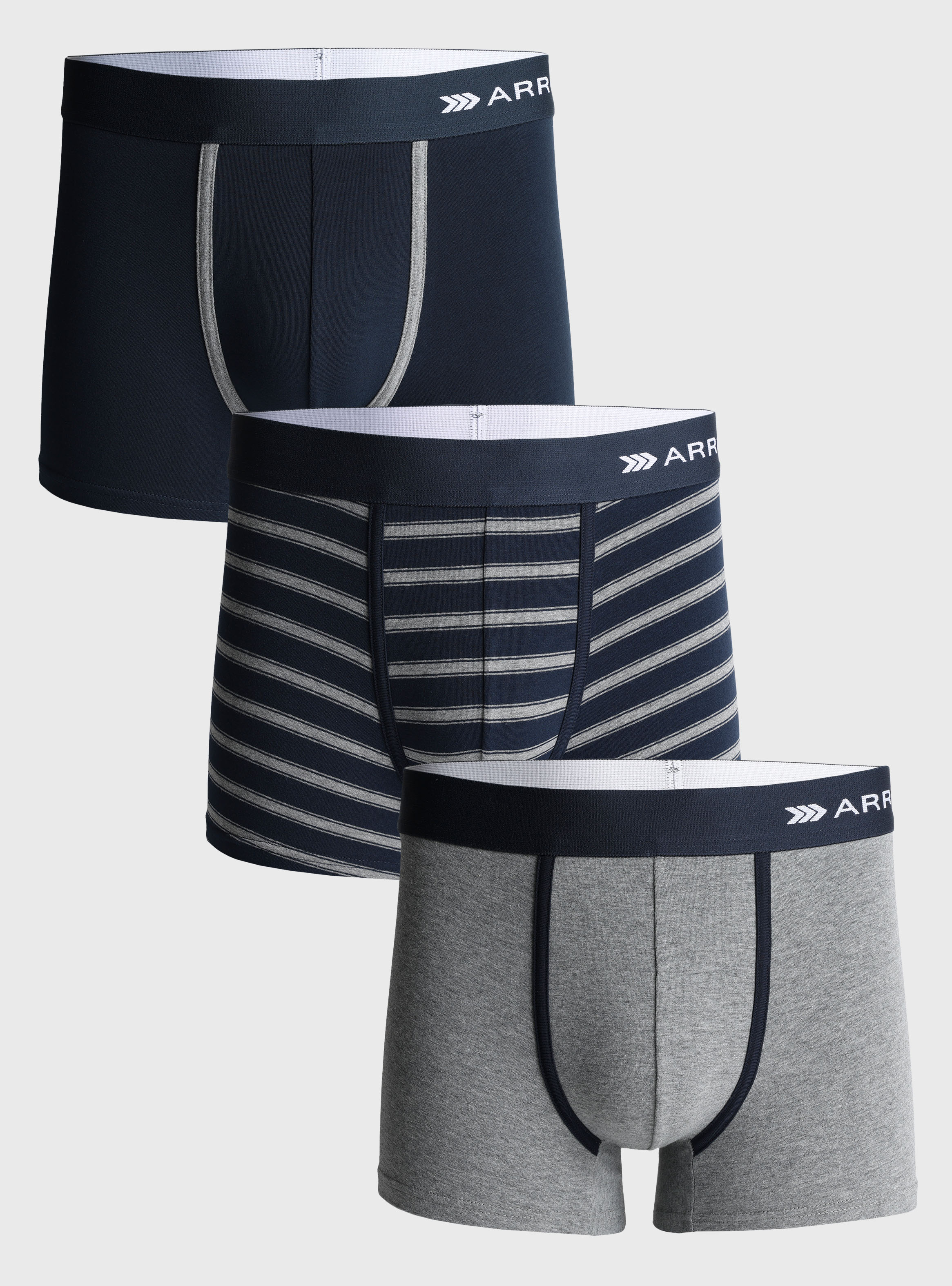 BOXER 3 UNIDADES REGULAR FIT MULTICOLOR ARROW - 1