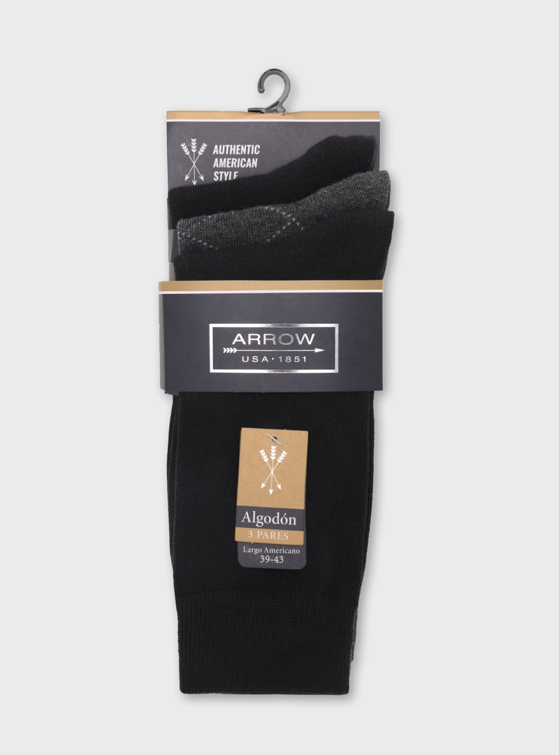CALCETINES PACK 3 UNIDADES ALGODON ARROW - 7