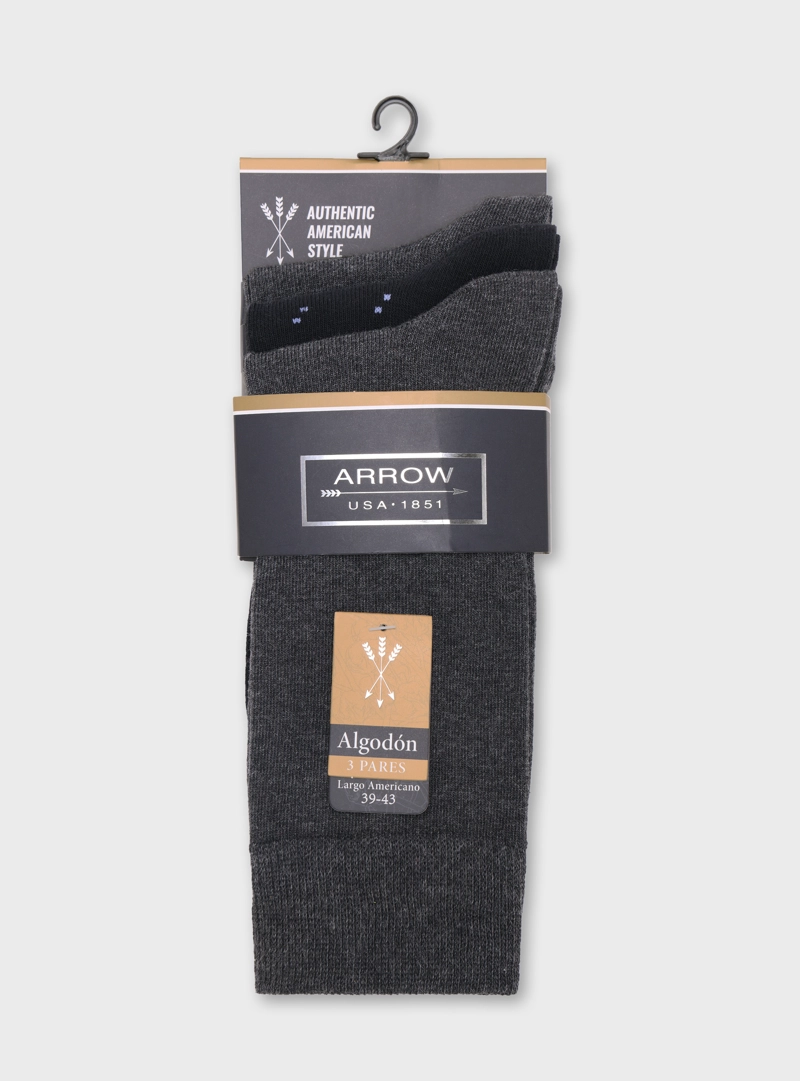 CALCETINES PACK 3 UNIDADES ALGODON ARROW - 7