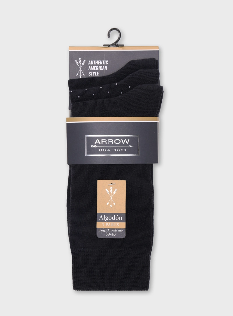 CALCETINES PACK 3 UNIDADES ALGODON ARROW - 7