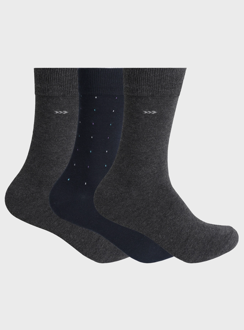 CALCETINES PACK 3 UNIDADES ALGODON ARROW - 1