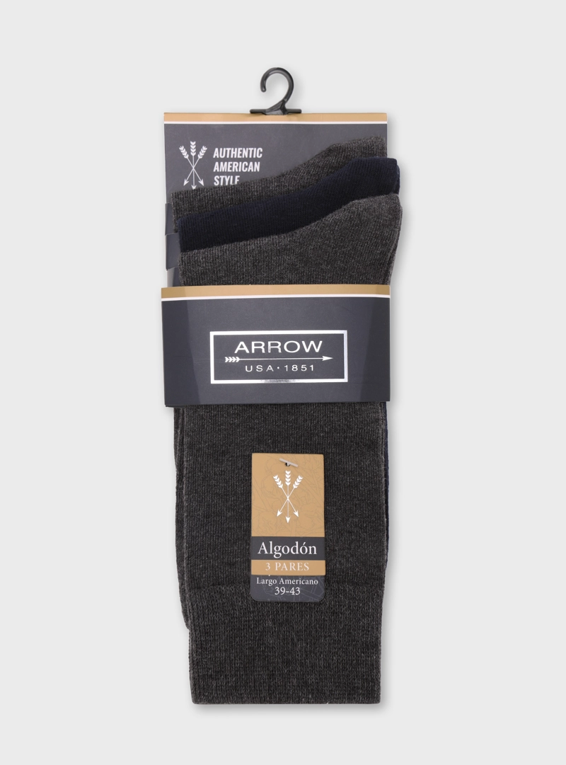 CALCETINES PACK 3 UNIDADES ALGODON ARROW - 7