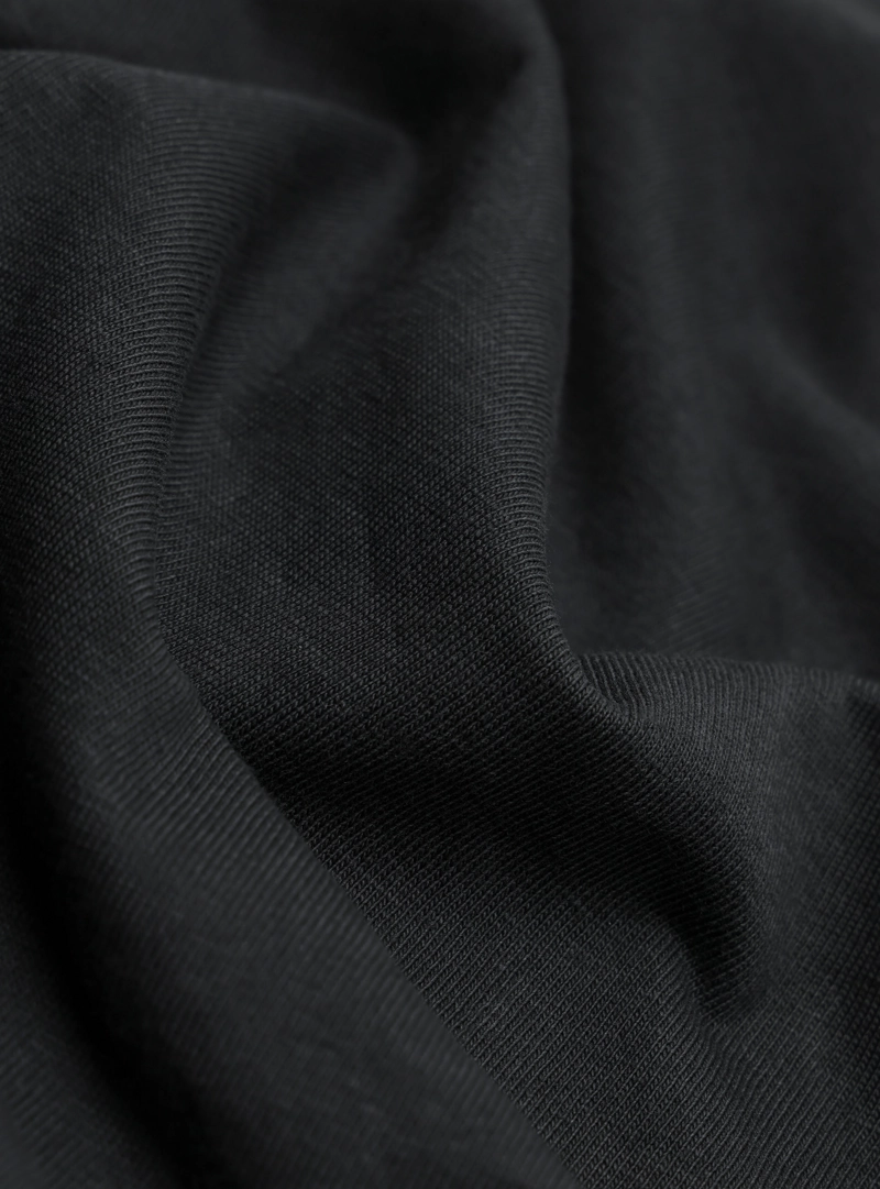 POLERA LISA STONE WASH REGULAR FIT NEGRO ARROW - 6