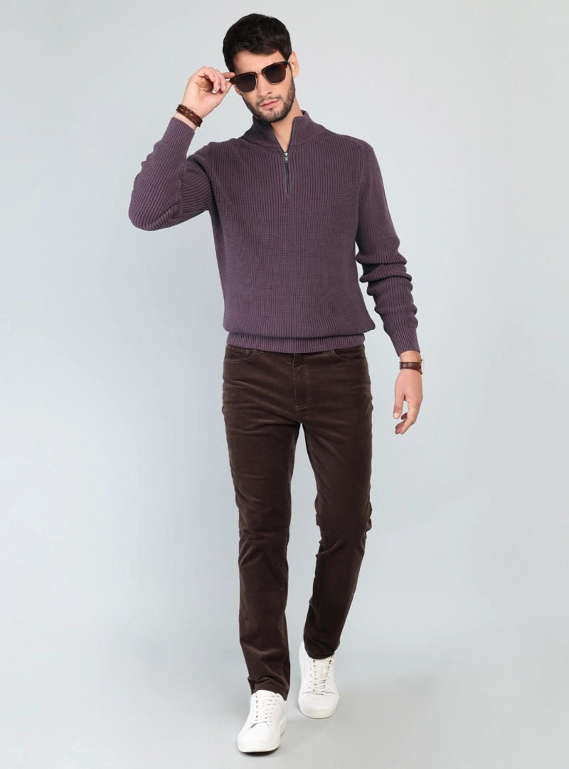SWEATER STONE WASH REGULAR FIT BURDEO ARROW - 4