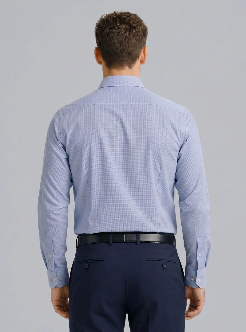 CAMISA FORMAL SPANDEX SLIM FIT AZUL ARROW - 2