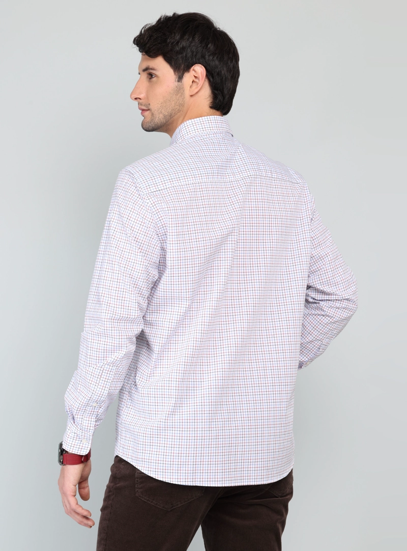 CAMISA A CUADROS REGULAR FIT ROJO ARROW - 2
