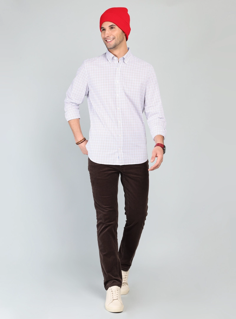 CAMISA A CUADROS REGULAR FIT ROJO ARROW - 4