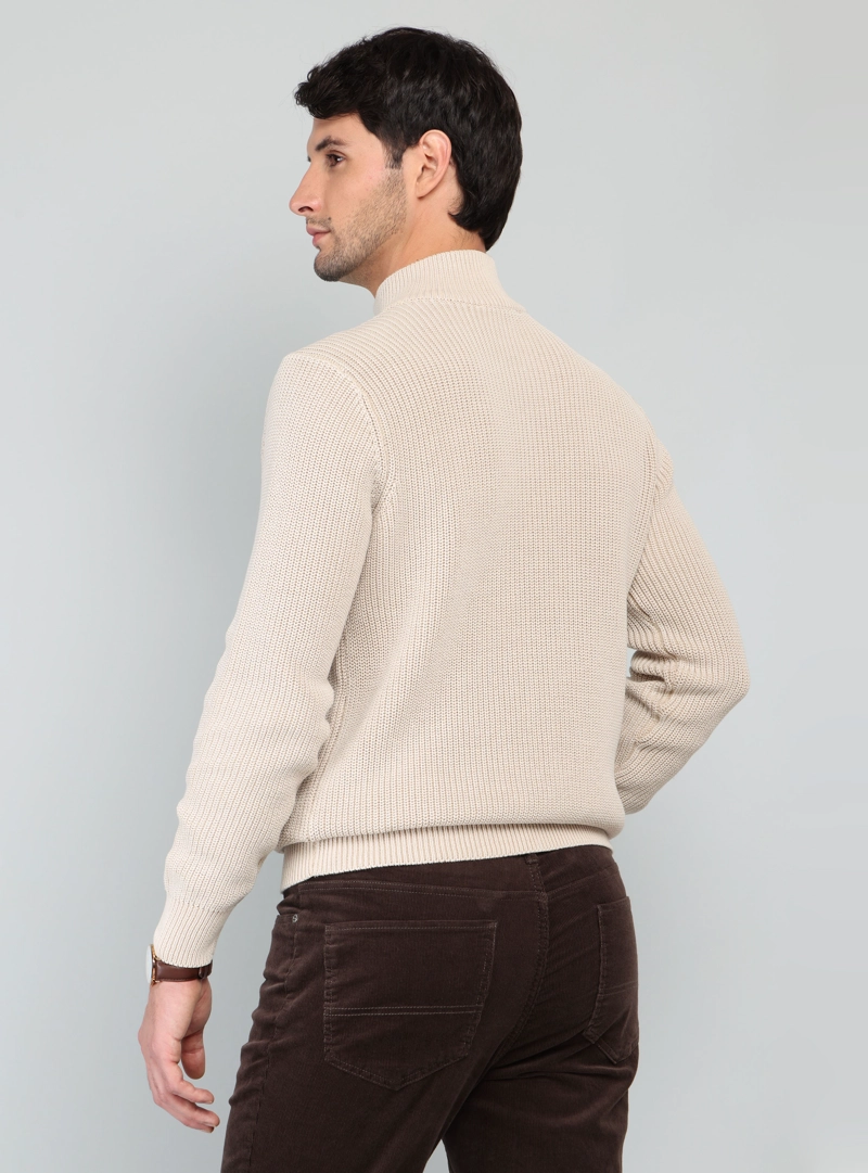SWEATER STONE WASH REGULAR FIT BEIGE ARROW - 2