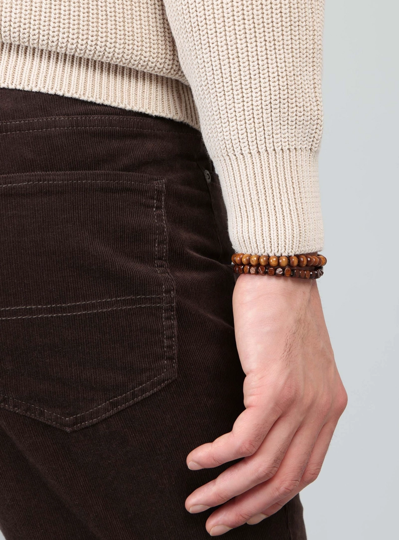 SWEATER STONE WASH REGULAR FIT BEIGE ARROW - 5