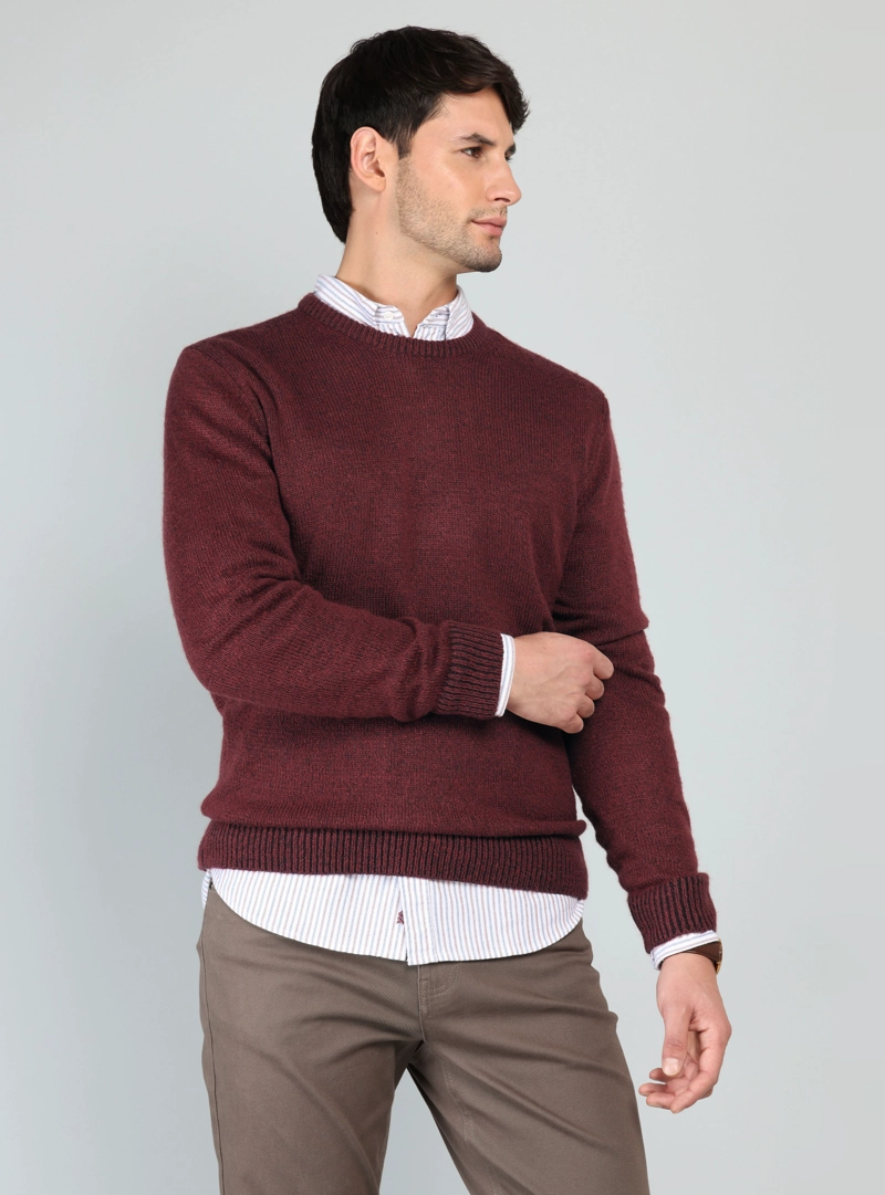 SWEATER CUELLO REDONDO REGULAR FIT BURDEO ARROW - 1