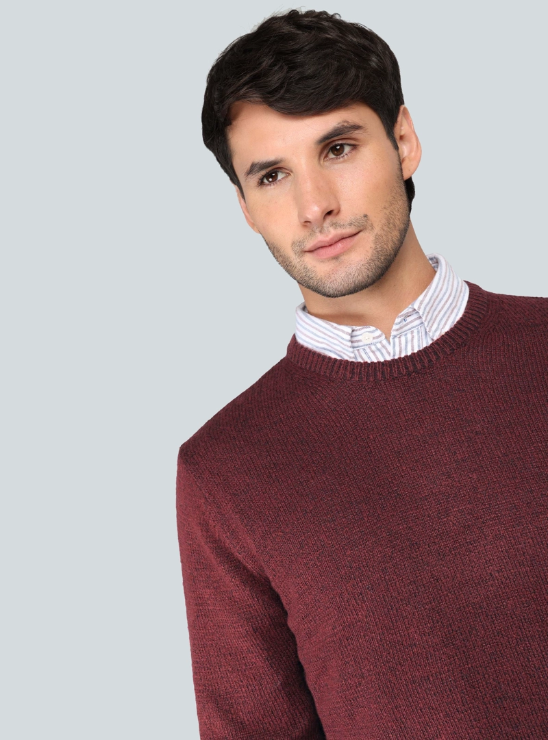 SWEATER CUELLO REDONDO REGULAR FIT BURDEO ARROW - 3