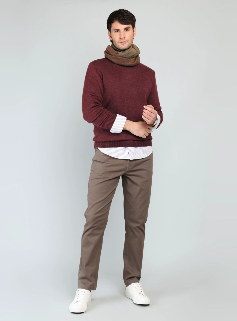 SWEATER CUELLO REDONDO REGULAR FIT BURDEO ARROW - 4