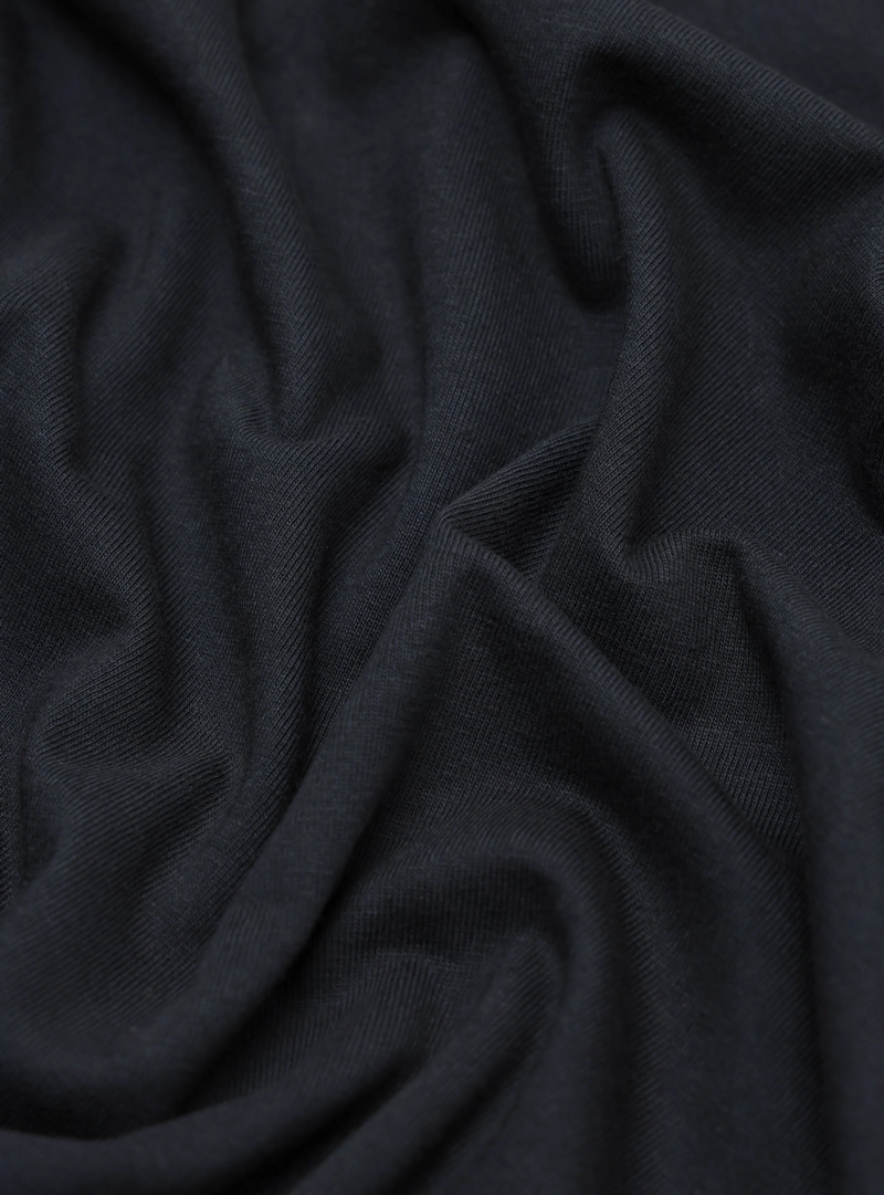 POLERA LISA STONE WASH REGULAR FIT NEGRO ARROW - 6