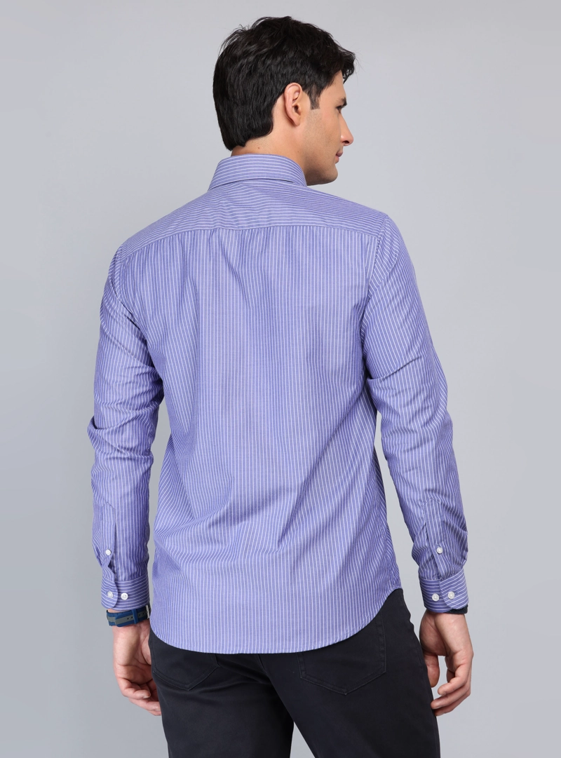 CAMISA A RAYAS REGULAR FIT AZUL ARROW - 2
