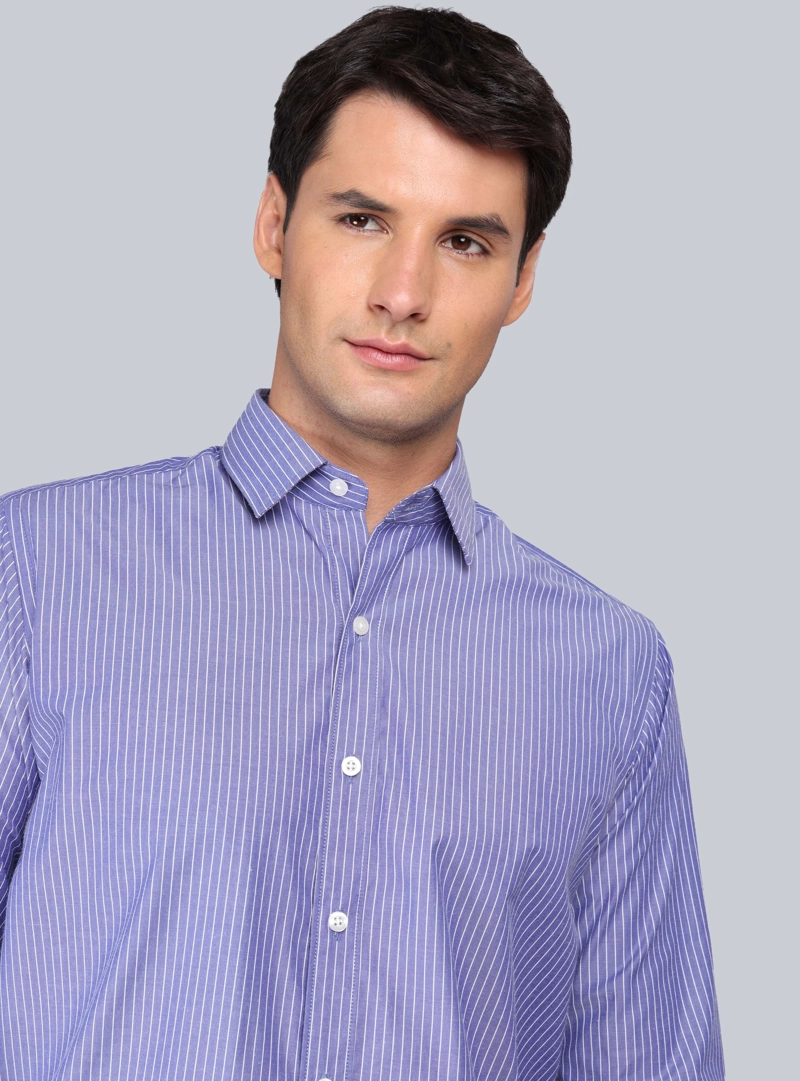 CAMISA A RAYAS REGULAR FIT AZUL ARROW - 3