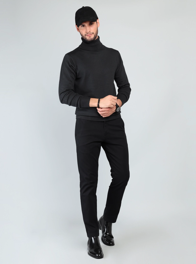 SWEATER CUELLO ALTO REGULAR FIT CARBON ARROW - 4