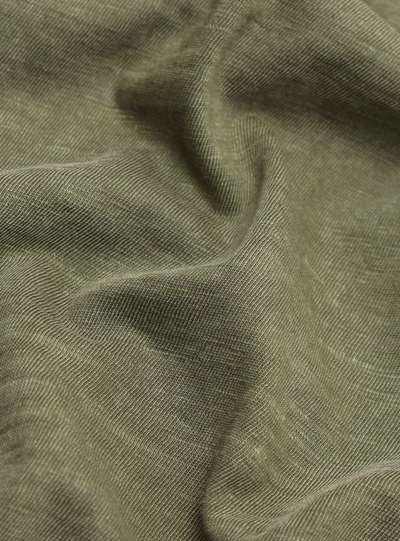 POLERA LISA STONE WASH REGULAR FIT VERDE ARROW - 6