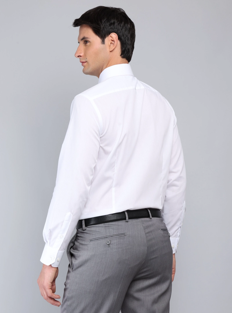 CAMISA FORMAL TEXTURADA SLIM FIT BLANCO VAN HEUSEN - 3