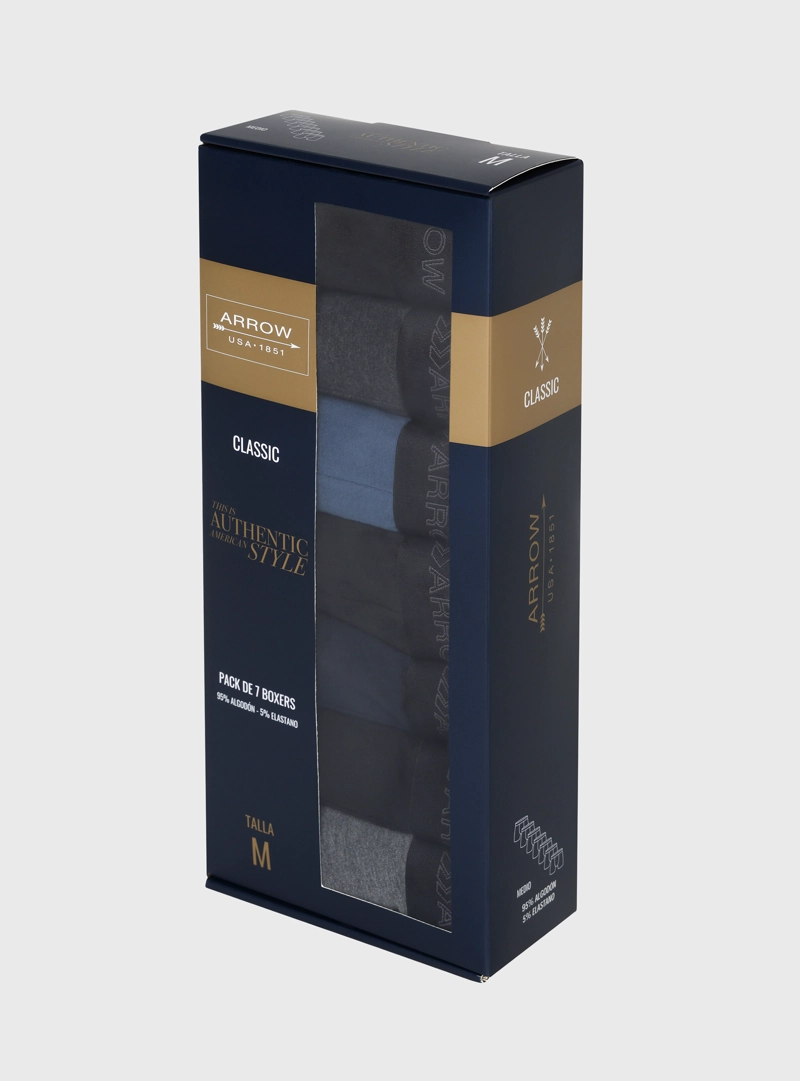 BOXER 7 UNIDADES REGULAR FIT MULTICOLOR ARROW - 9