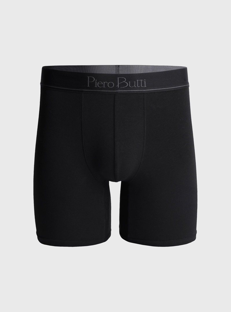 BOXER 5 UNIDADES LISO NEGRO PIERO BUTTI - 2