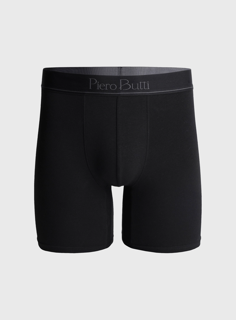 BOXER 5 UNIDADES LISO NEGRO PIERO BUTTI - 2
