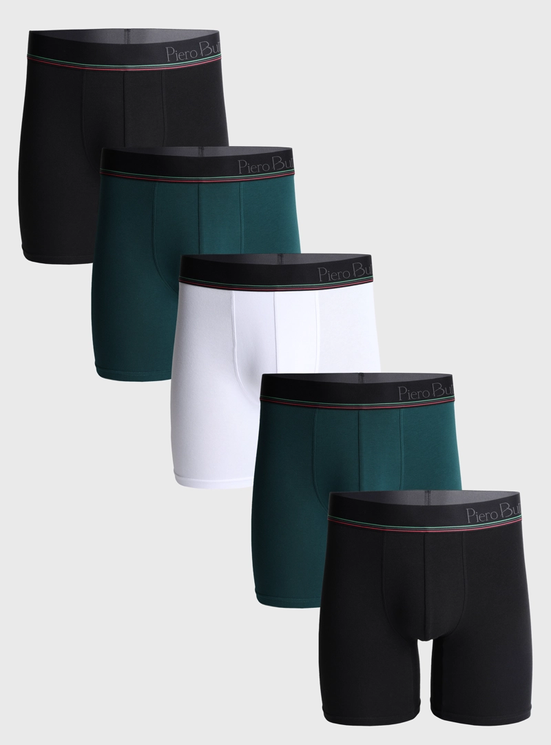 BOXER 5 UNIDADES LISO MULTICOLOR PIERO BUTTI - 1