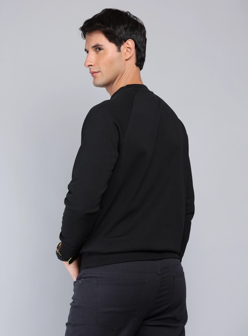 POLERON CUELLO REDONDO REGULAR FIT NEGRO PIERO BUTTI - 2