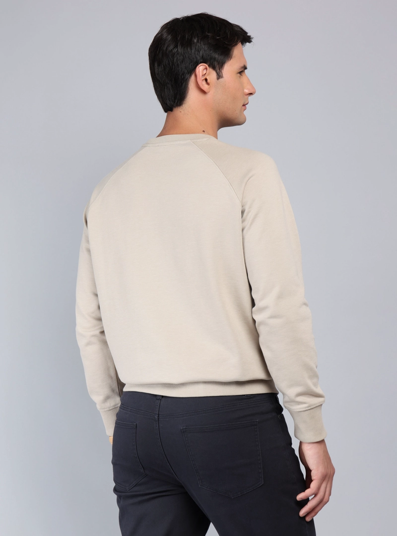 POLERON CUELLO REDONDO REGULAR FIT BEIGE PIERO BUTTI - 2