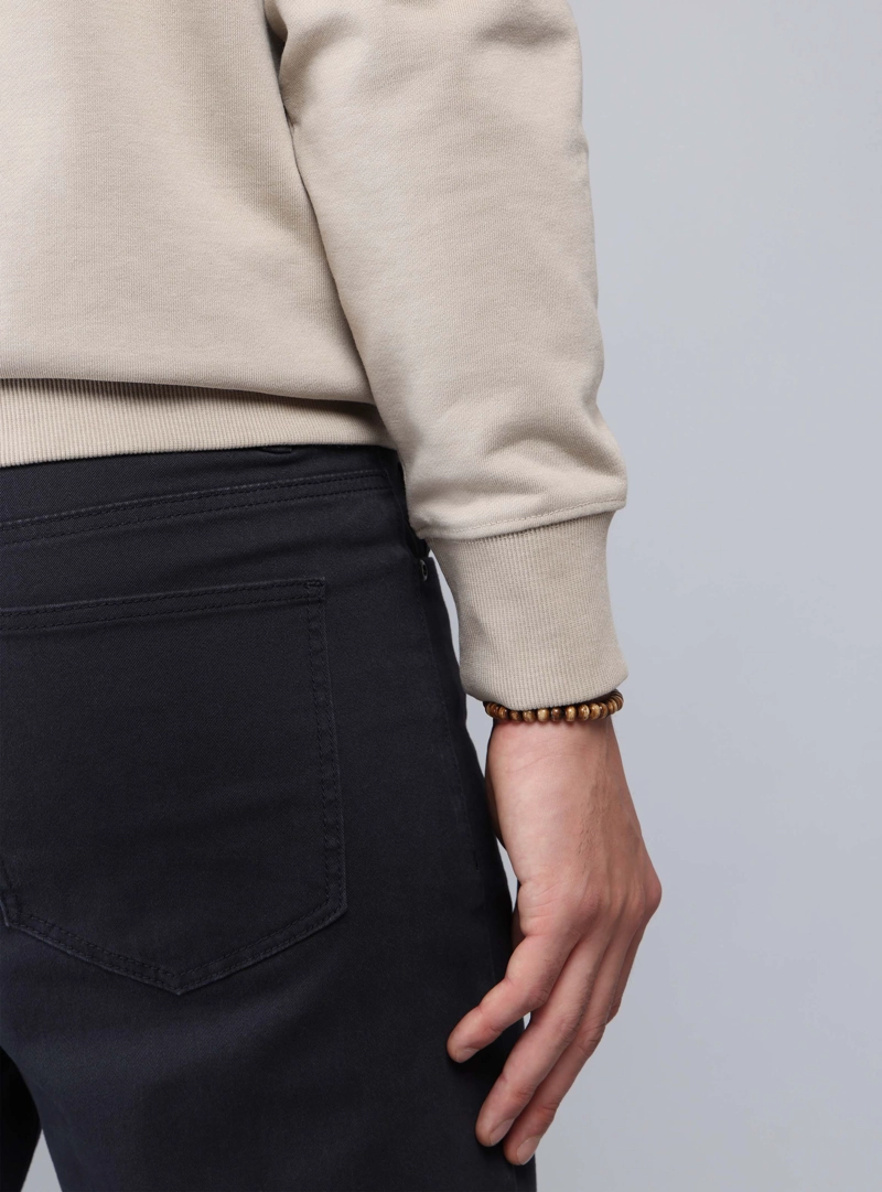 POLERON CUELLO REDONDO REGULAR FIT BEIGE PIERO BUTTI - 5