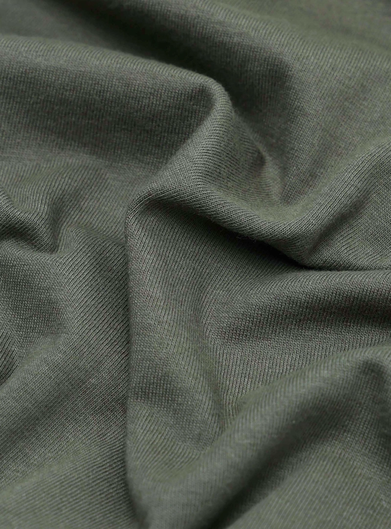 POLERA LISA STONE WASH REGULAR FIT VERDE ARROW - 6