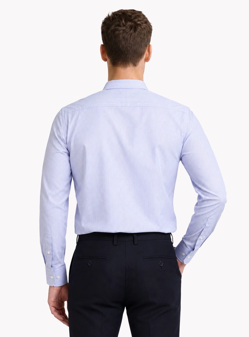 CAMISA FORMAL RAYAS NON IRON TAILORED FIT AZUL ARROW - 2