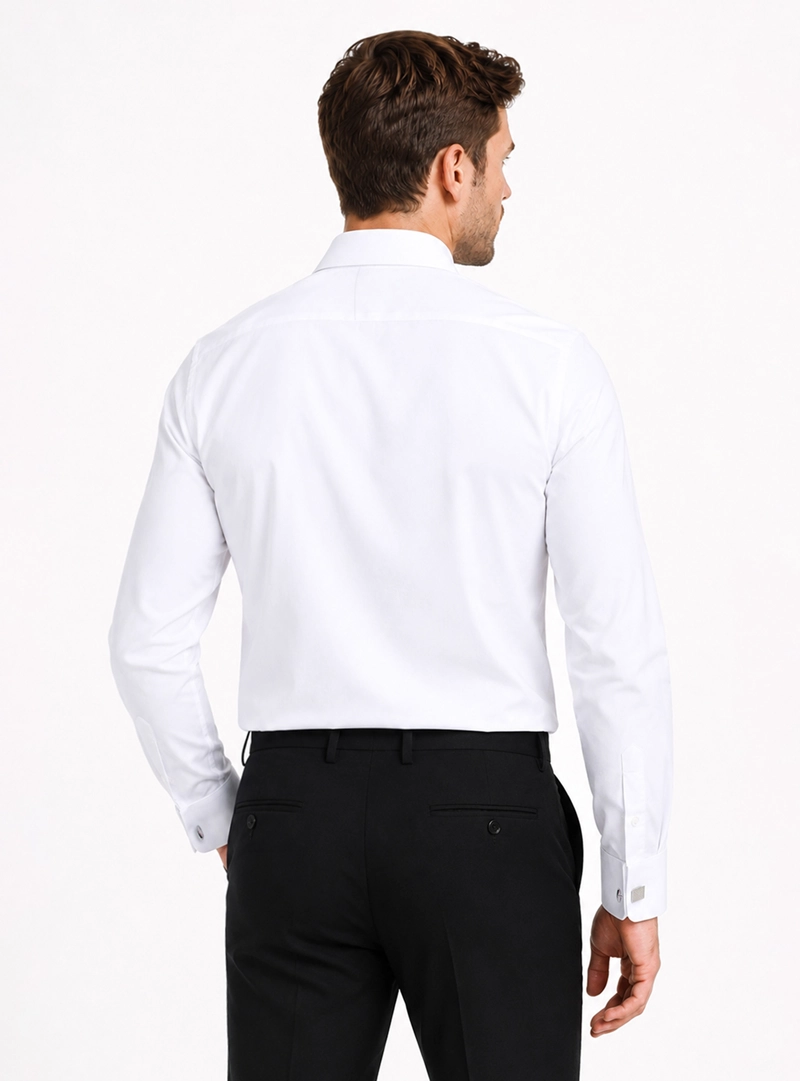 CAMISA FORMAL PUÑO DOBLE TAILORED FIT BLANCO ARROW - 2