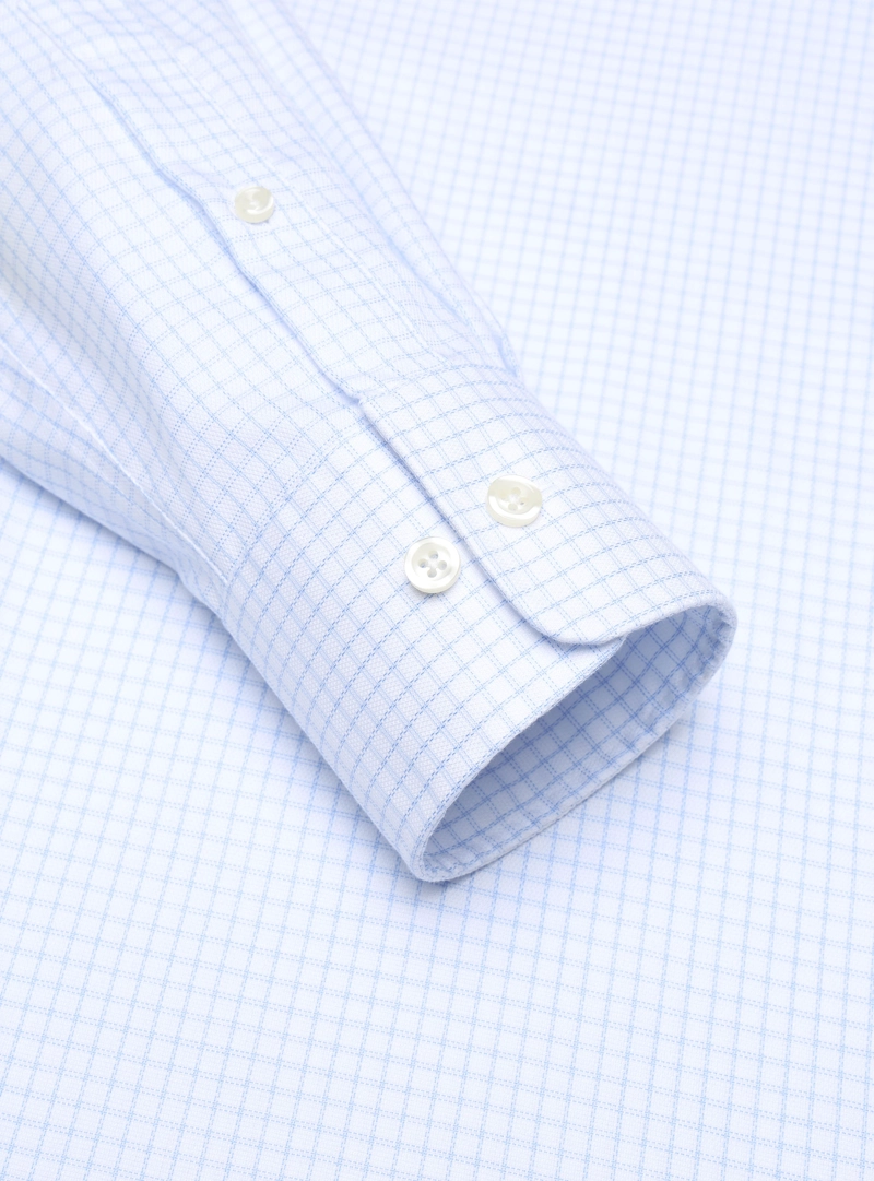 CAMISA FORMAL CUADROS NON IRON TAILORED FIT BLANCO ARROW - 5
