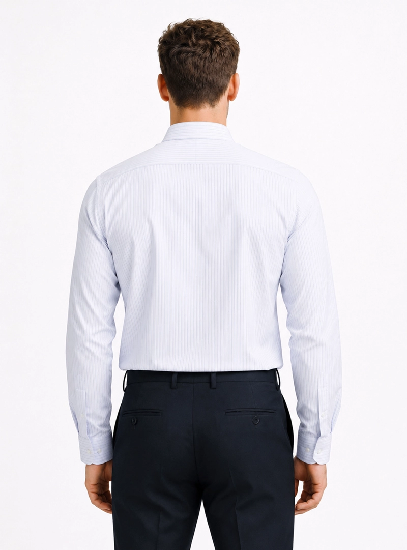 CAMISA FORMAL RAYAS TAILORED FIT BLANCO ARROW - 2