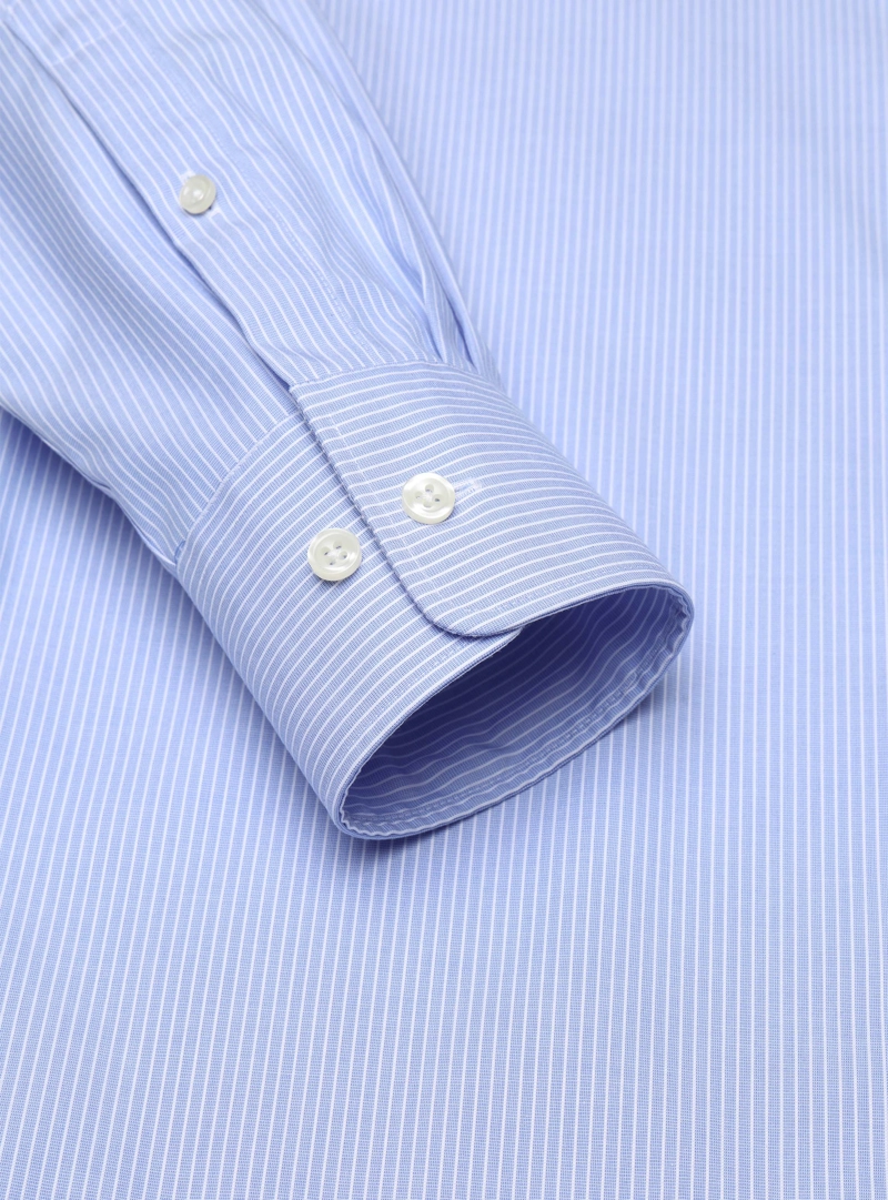CAMISA FORMAL RAYAS NON IRON TAILORED FIT AZUL ARROW - 5