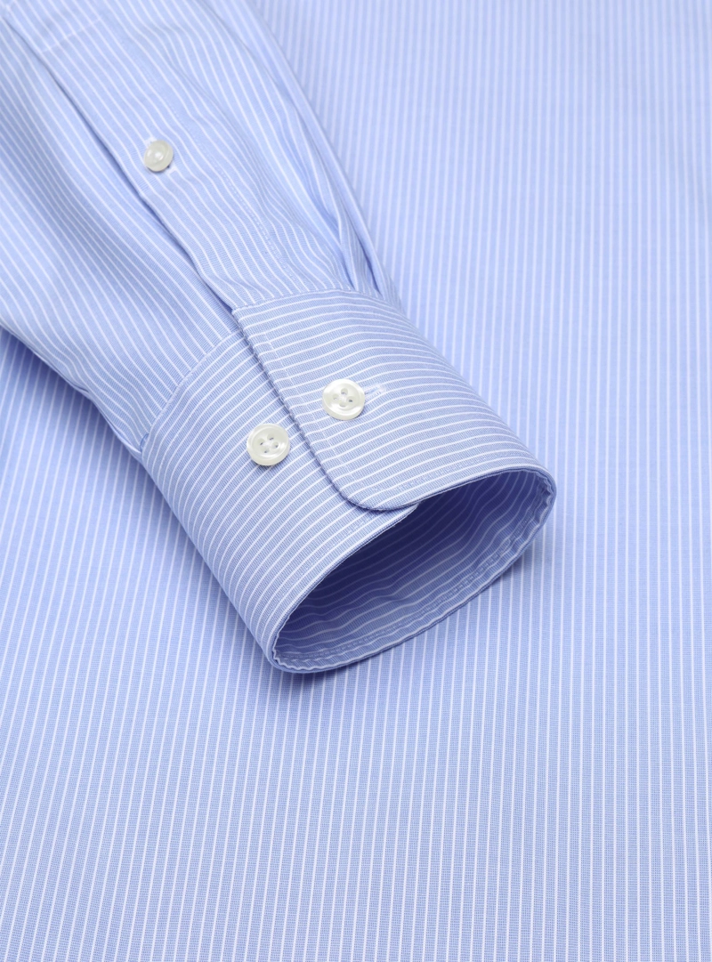 CAMISA FORMAL RAYAS NON IRON TAILORED FIT AZUL ARROW - 5