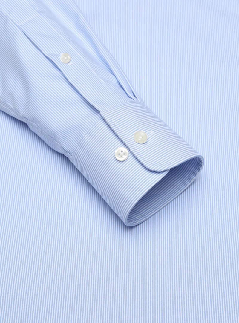 CAMISA FORMAL RAYAS NON IRON TAILORED FIT CELESTE ARROW - 5