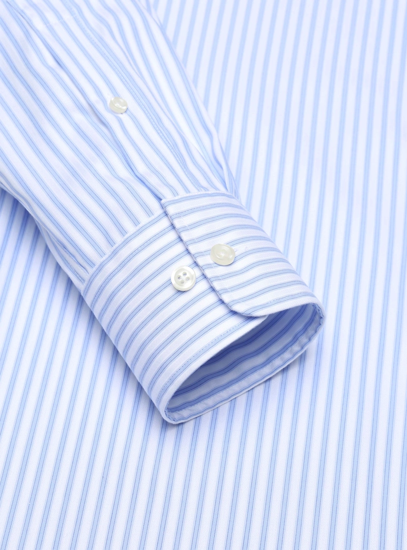 CAMISA FORMAL RAYAS NON IRON TAILORED FIT CELESTE ARROW - 5