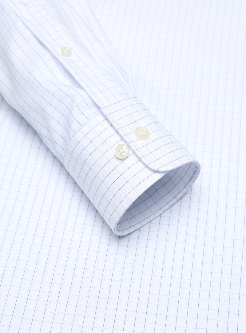 CAMISA FORMAL CUADROS NON IRON TAILORED FIT BLANCO ARROW - 5